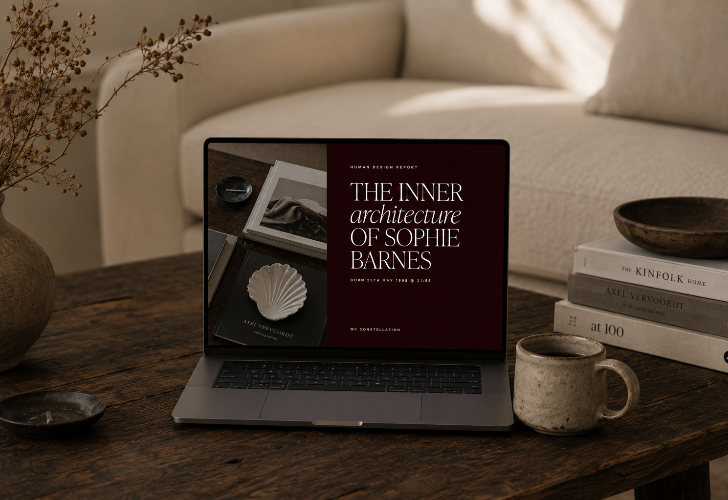 A Human Design Guide open on a laptop, showing the cover page